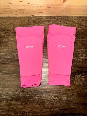 COTLIKE Pink Padded Shin Guards